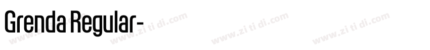 Grenda Regular字体转换